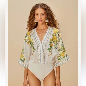New Farm Rio Off White Sicily Bodysuit